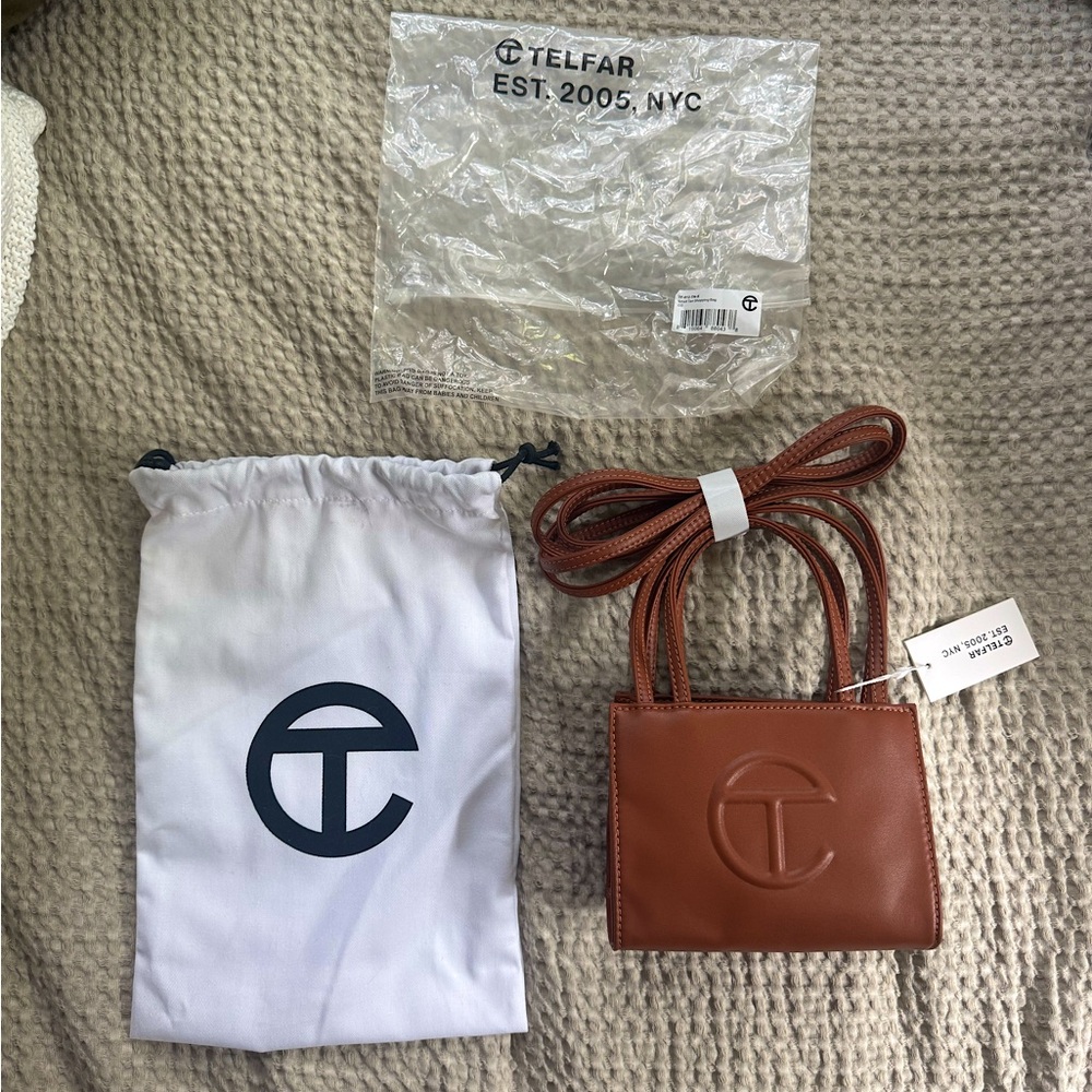 NWT Telfar Small Shopping Bag Tan
